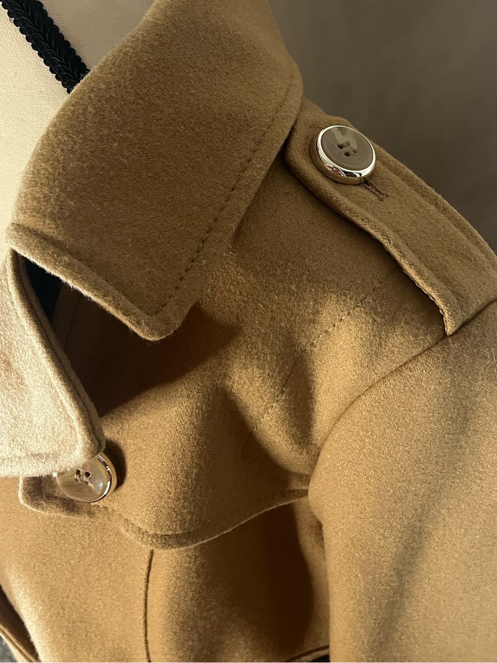 Kenneth Cole New York Women’s Wool Blend Mid-Length Trench Style Coat Size 16 - Picture 2 of 11